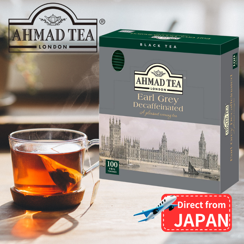 Ahmad Tea Decaffeinated Earl Grey Tea Bags Individually Wrapped 100