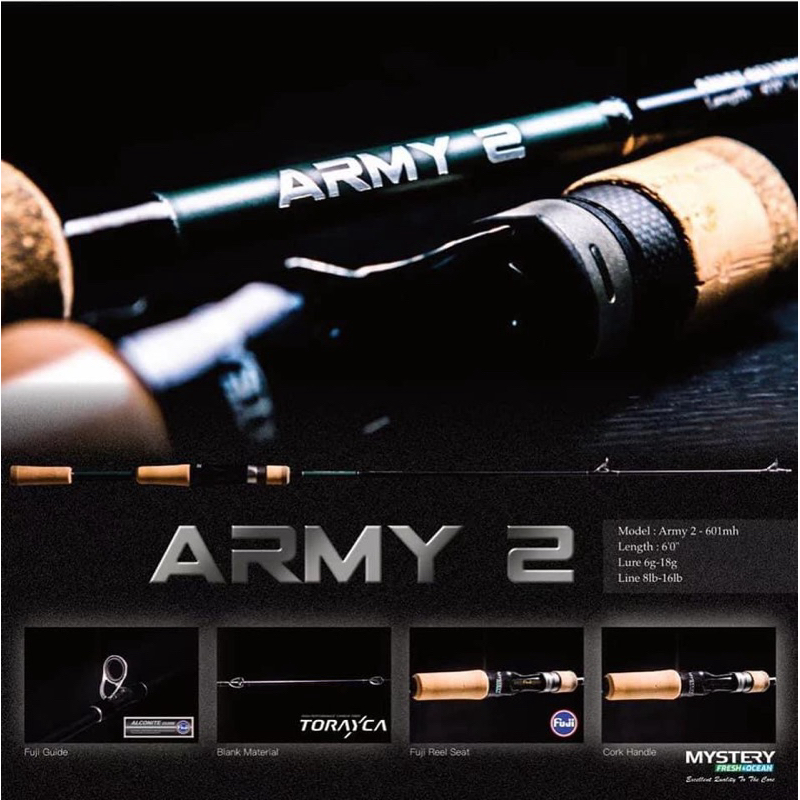 Mystery Army2 casting Rod 4-10lb,6-14lb,8-16LB | Shopee Malaysia