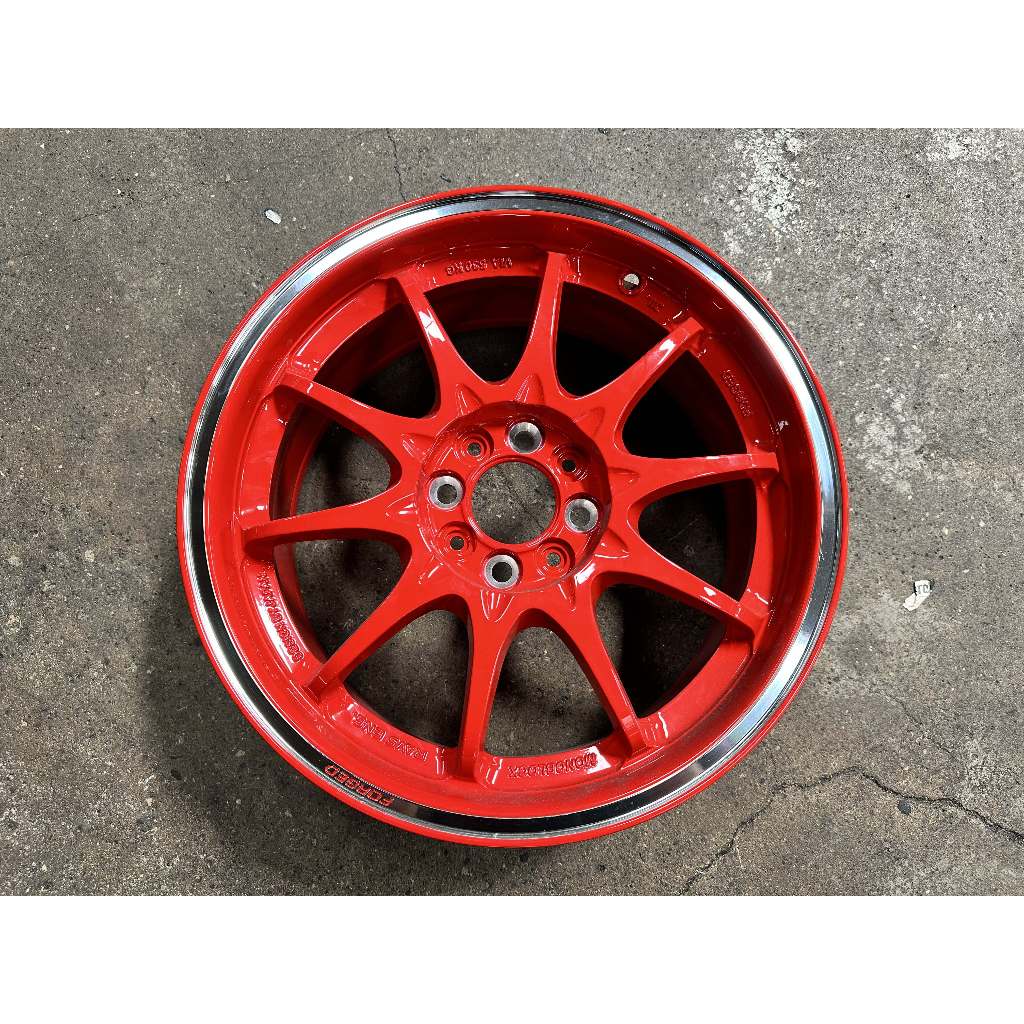 New 16x7J AOW CE28 CR Flow Formed Rim (set of 4) Red 4x100 for Vios ...