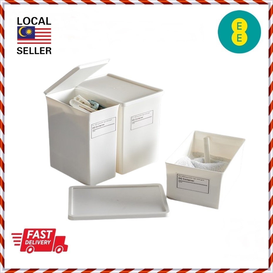 Nordic Multipurpose Organiser Storage Box with Lid Clamshell Storage ...