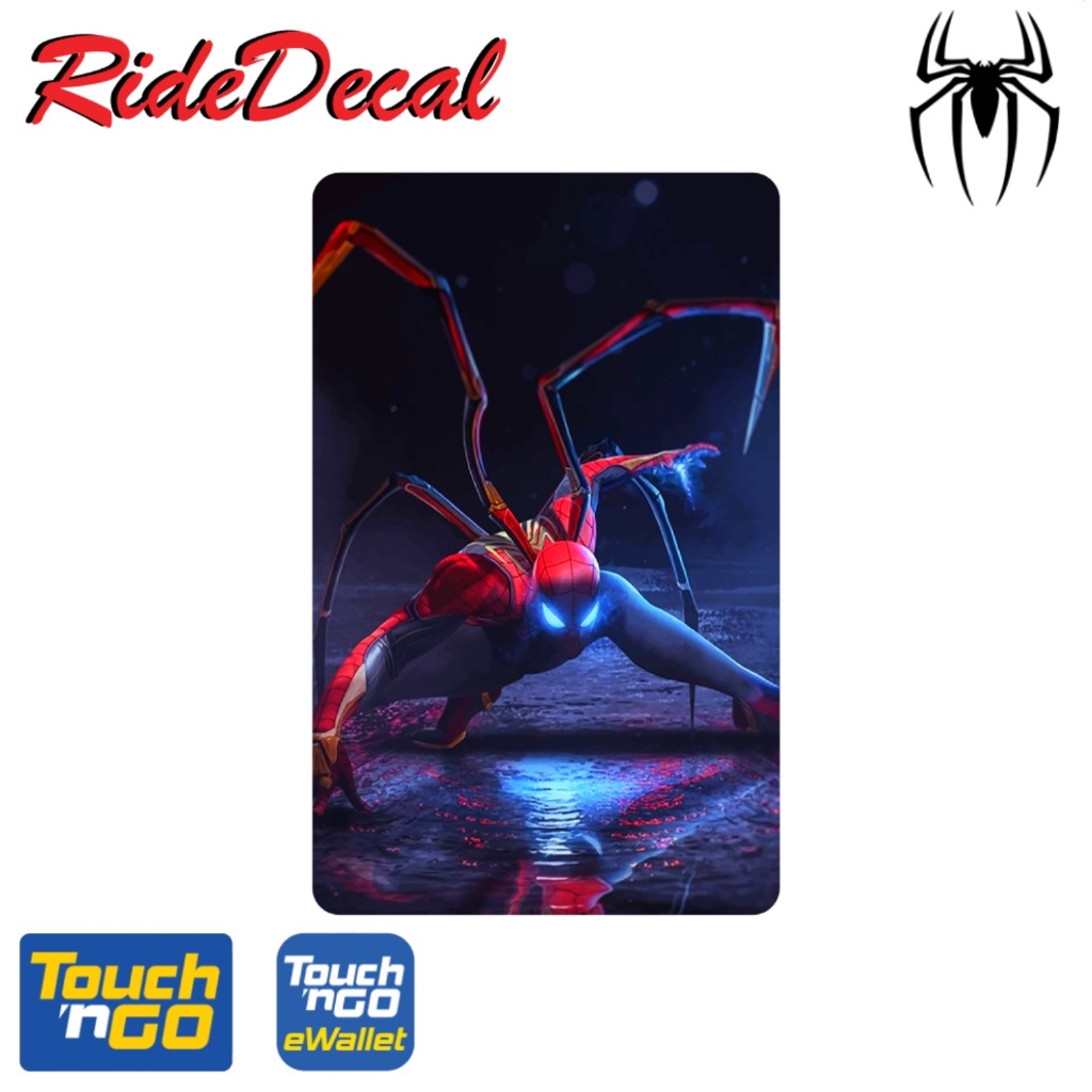 13 SPIDERMAN HYPER REALISTIC HD Sticker for T*G TNG TOUCH N GO NFC Card ...