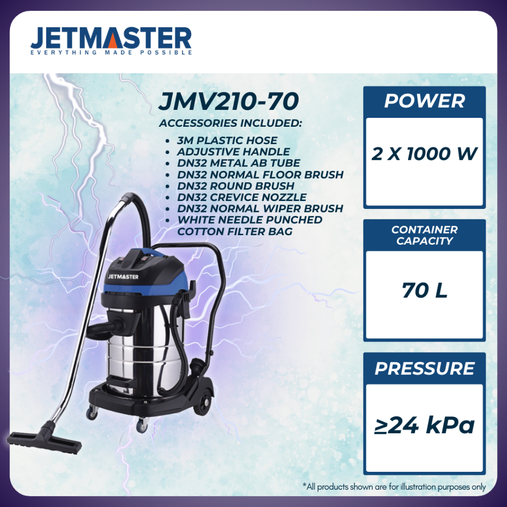 Jetmaster JMV210-70 INDUSTRIAL VACUUM CLEANER | Shopee Malaysia