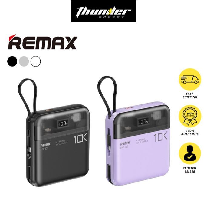 REMAX Sucha Pro Series 20W+22.5W With 2 Fast Charging Cables 10000mAh ...