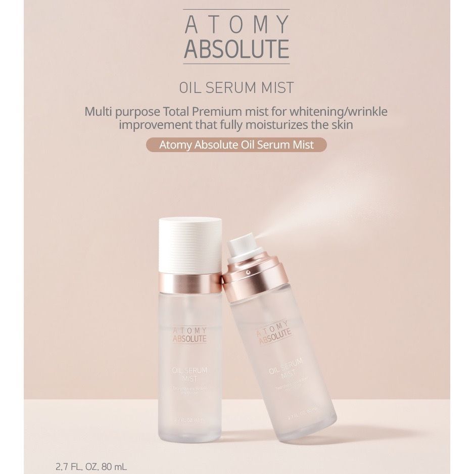 READY STOCK ATOMY Absolute Oil Serum Mist 艾多美凝萃精华油喷雾- 80ml | Shopee ...