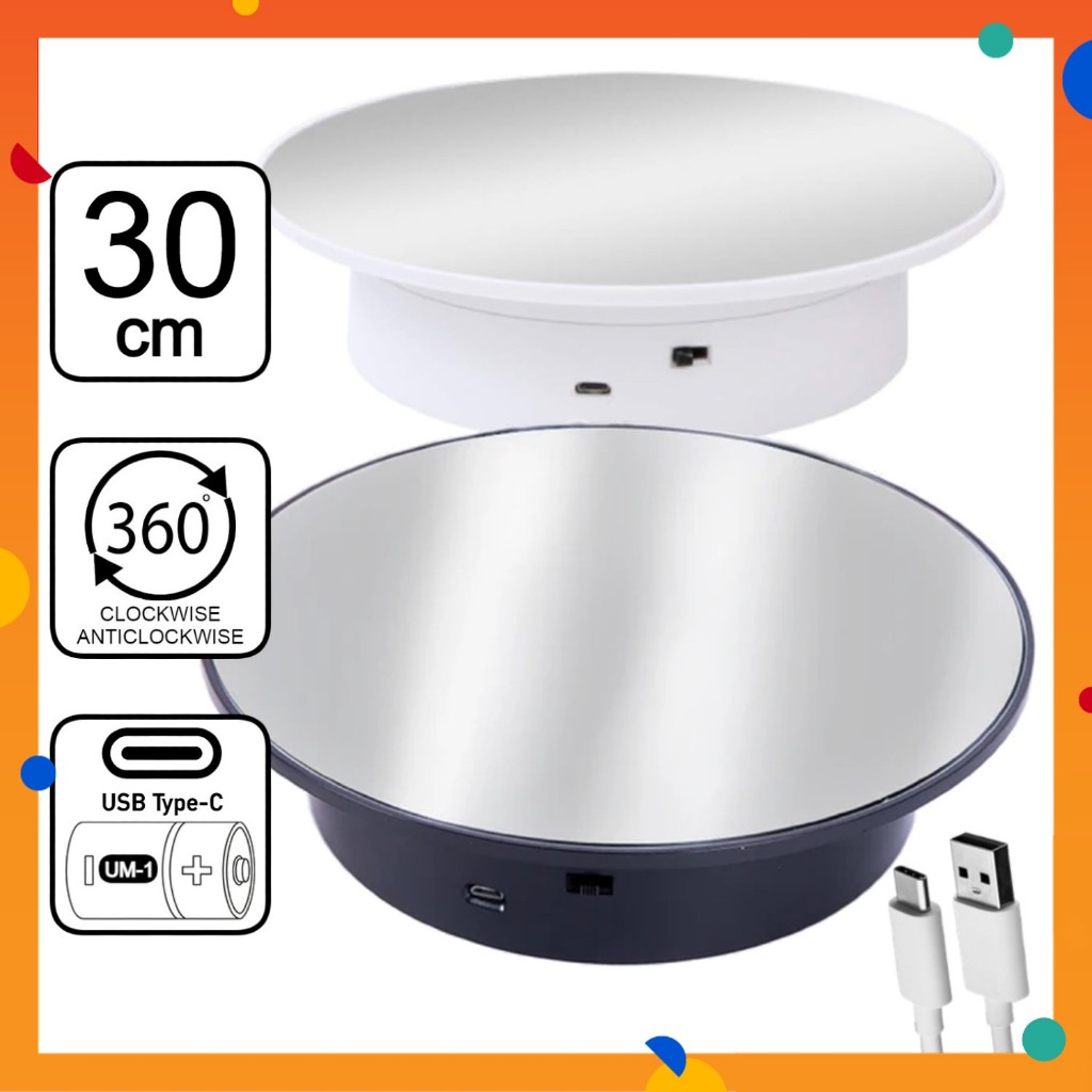 360° Product Showcase Rotate Display Stand Turntable Display Stand ...