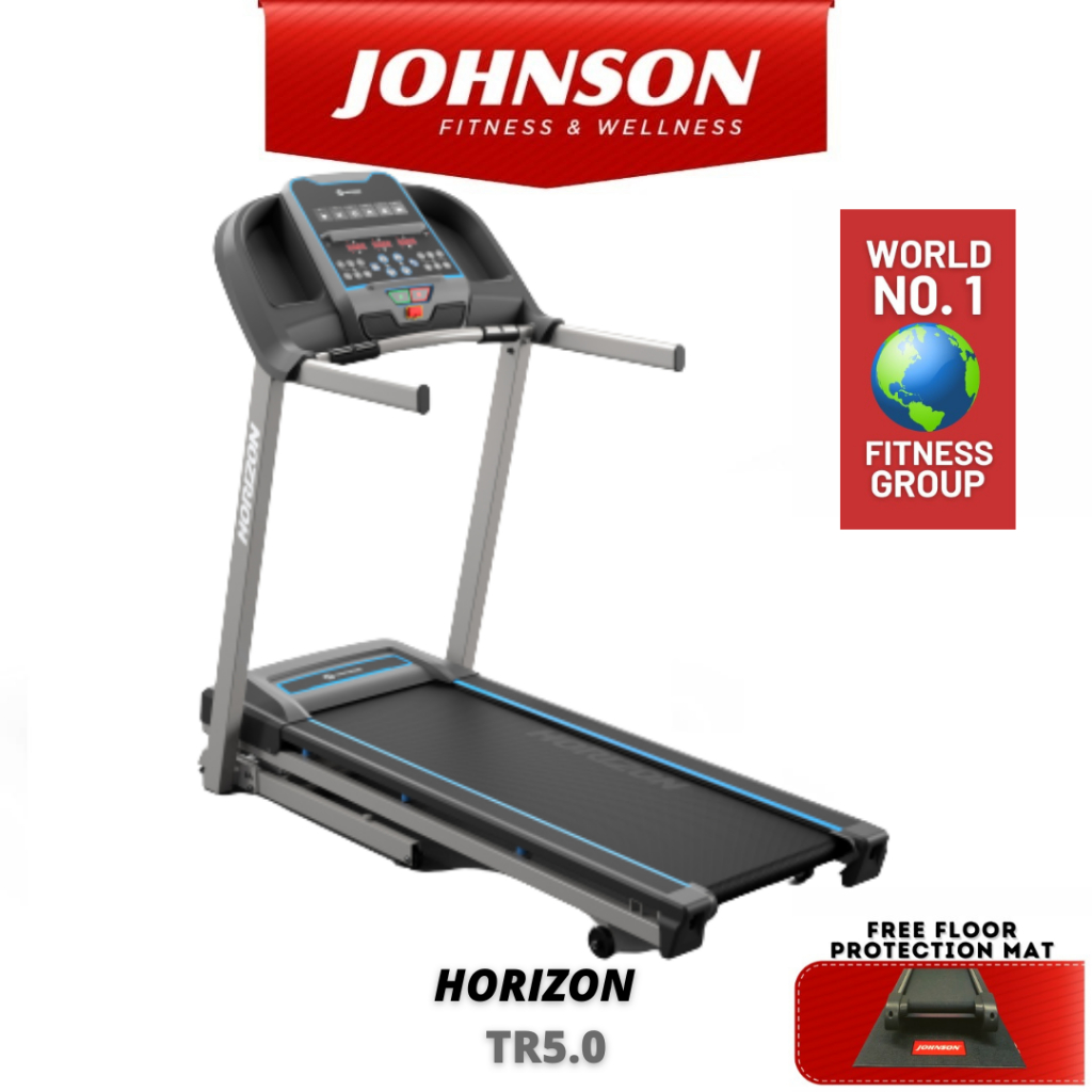 Johnson Fitness Horizon TR5.0 Treadmill 10 Years Warranty On Drive Motor Shopee Malaysia
