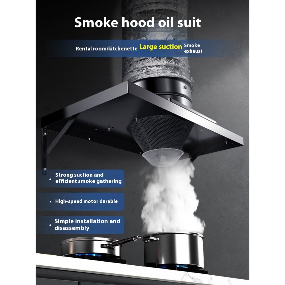 Kitchen Hood Hob Exhaust Fan Cooking System Stainless Steel Range ...