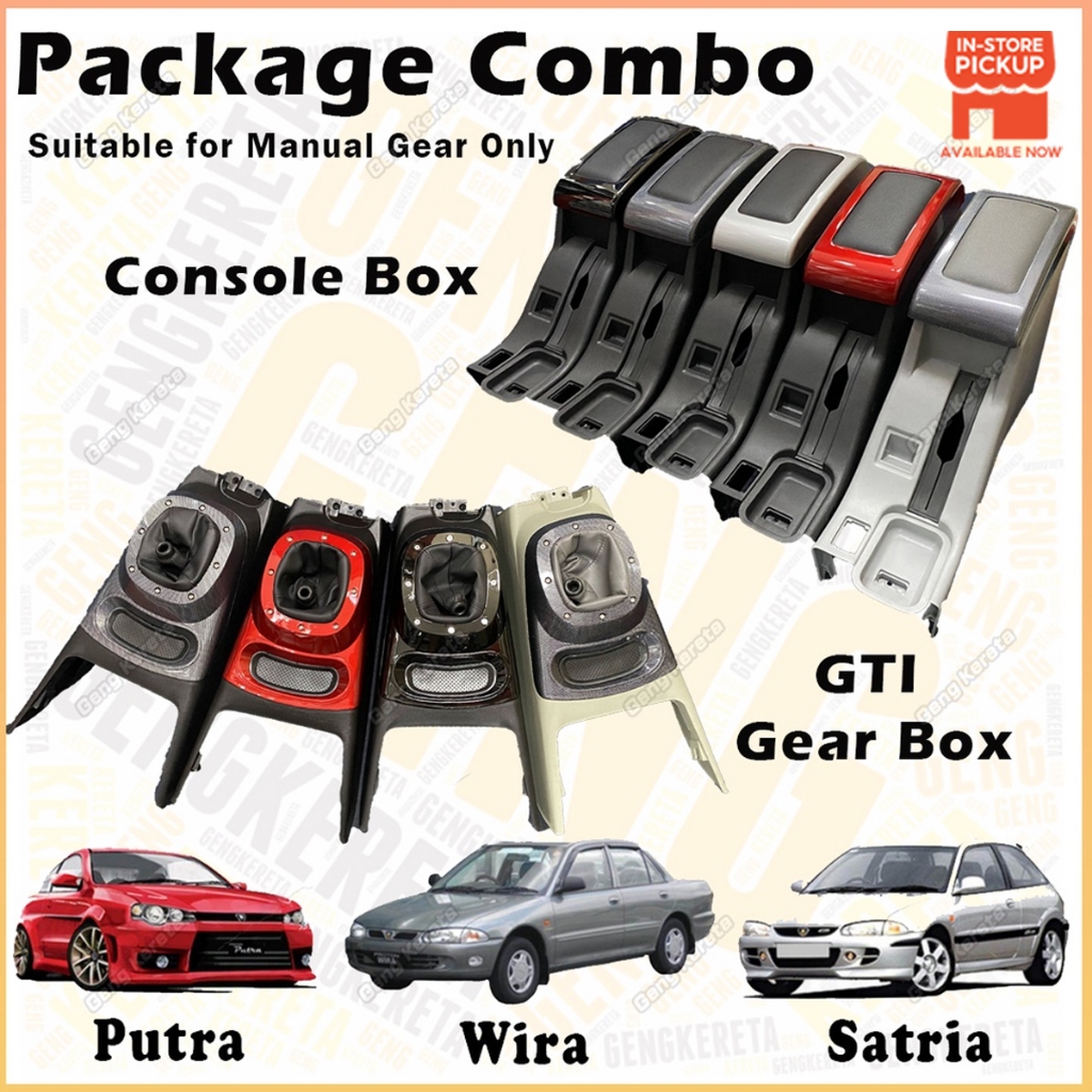 🌟Package Combo🌟Proton Wira / Satria / Putra Console Box Armrest Letak ...