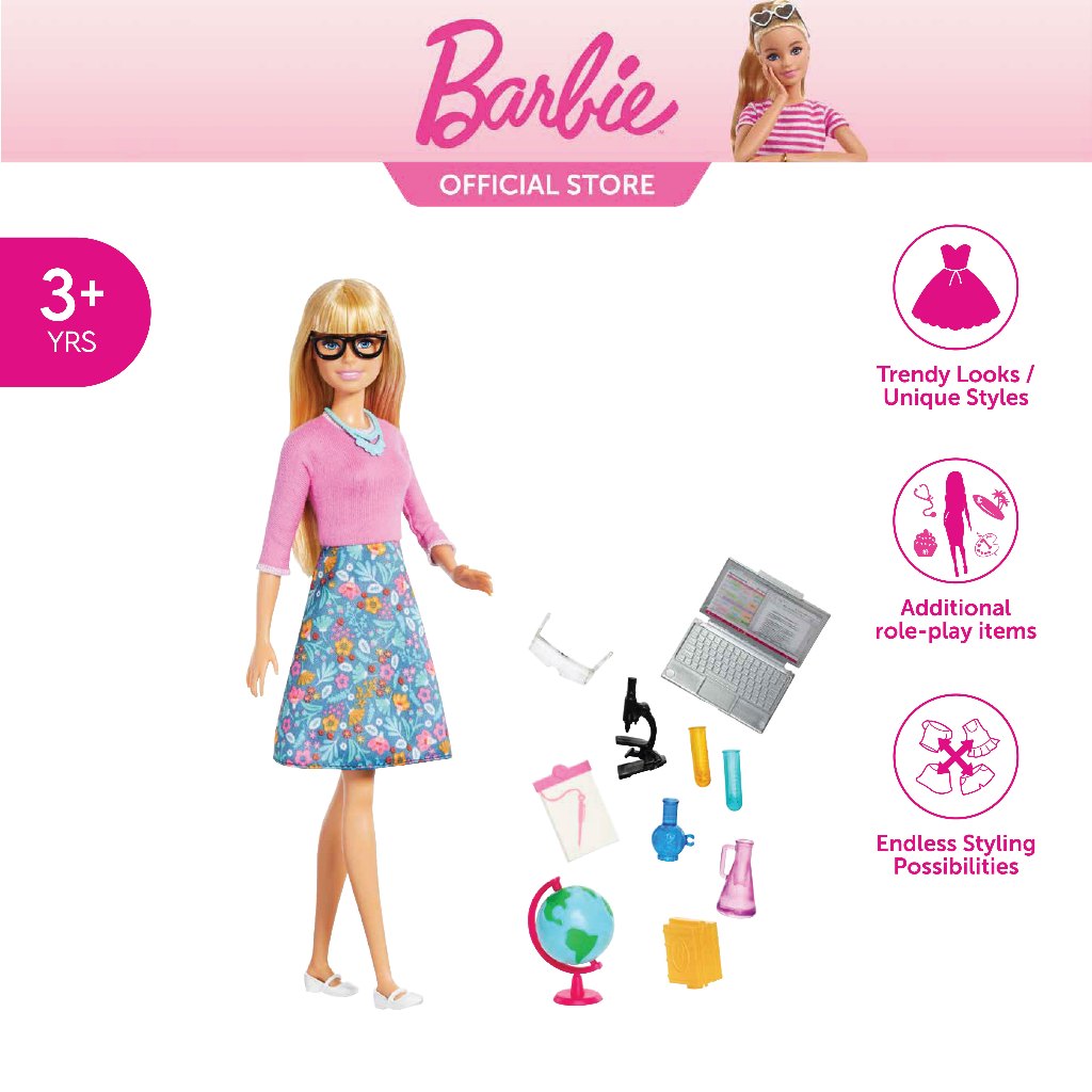 Barbie Teacher Doll GJC23 Shopee Malaysia