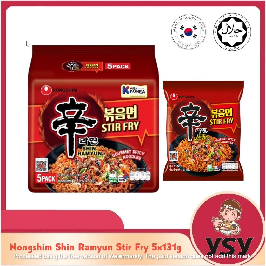 EXP:11/2024 Nongshim Shin Ramyun Stir Fry 5x131g | Shopee Malaysia