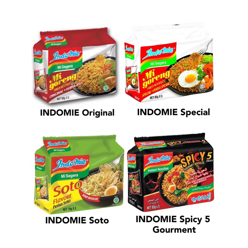 Indomie Noodles 5 pack (Special / Asli / Spicy Chicken /Soup Soto ...