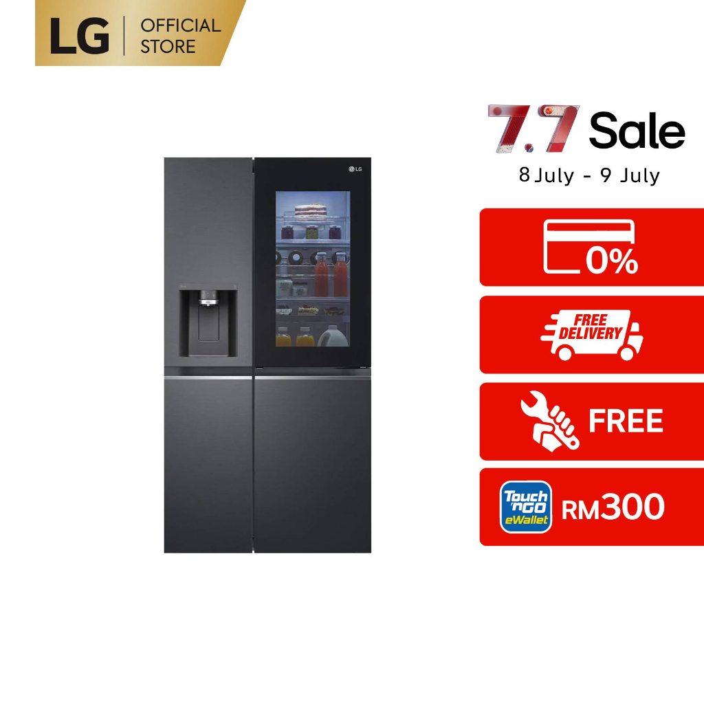 Lg 674l Side By Side Refrigerator Gc X257cqes With Instaview Door In Door™ Uvnano® Water