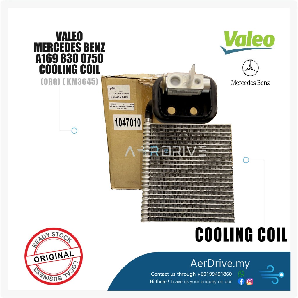 VALEO ORIGINAL MERCEDES BENZ A169 830 0750 COOLING COIL KM3645 | Shopee ...