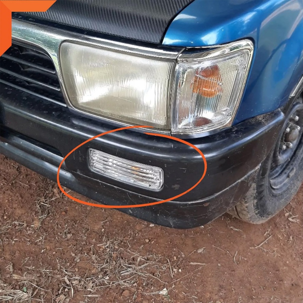 Clear Front Bumper Light Pair For Toyota Hilux MK3 LN85 Pickup (1989-1997) – Direct Fit