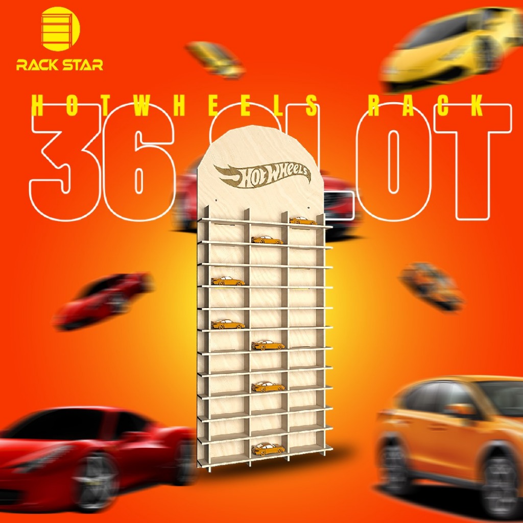 HOTWHEEL RACK DIY 36SLOT SCALE 1/64 | Shopee Malaysia