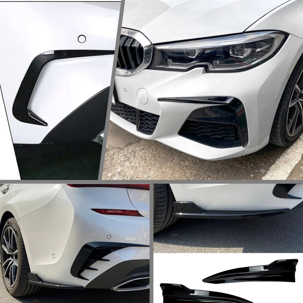 BMW G20 320i 330i 340i M Sport Bumper Front Rear Canard Splitter ...