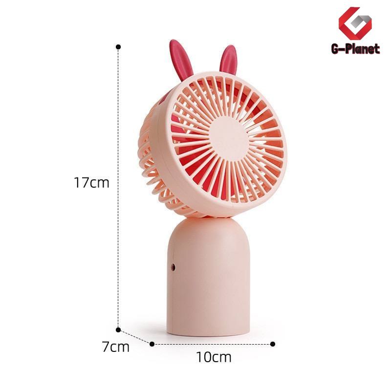Big Rabbit Portable Hand Table Mini Clip Fan USB Charge Battery Desk ...
