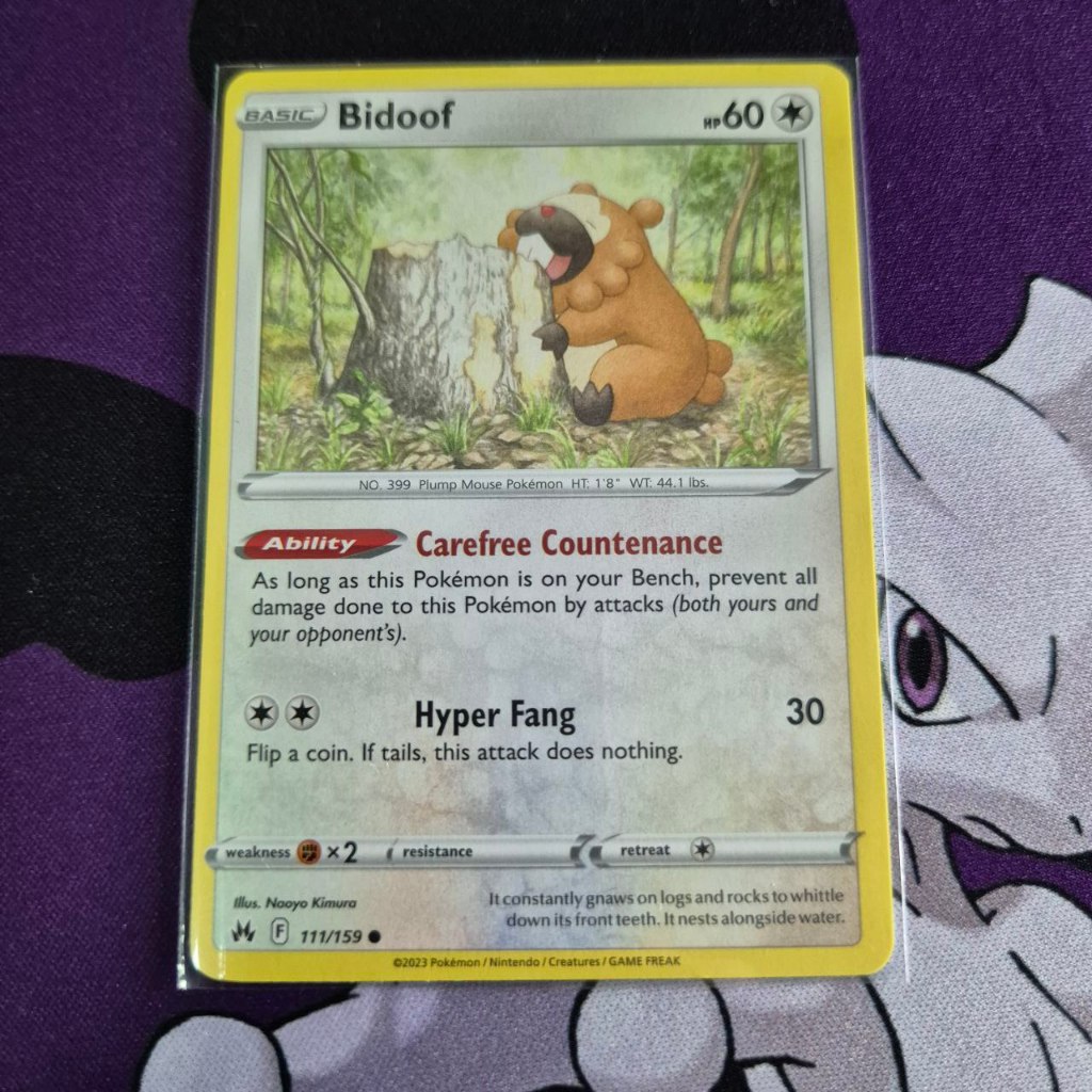 Pokemon TCG - Crown Zenith Bidoof and Brilliant Stars Bibarel - Normal ...