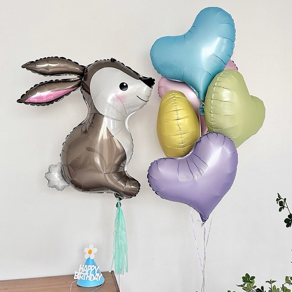 Bunny Rabbit Foil Balloons Arnab Big Large Size Decoration | Shopee ...