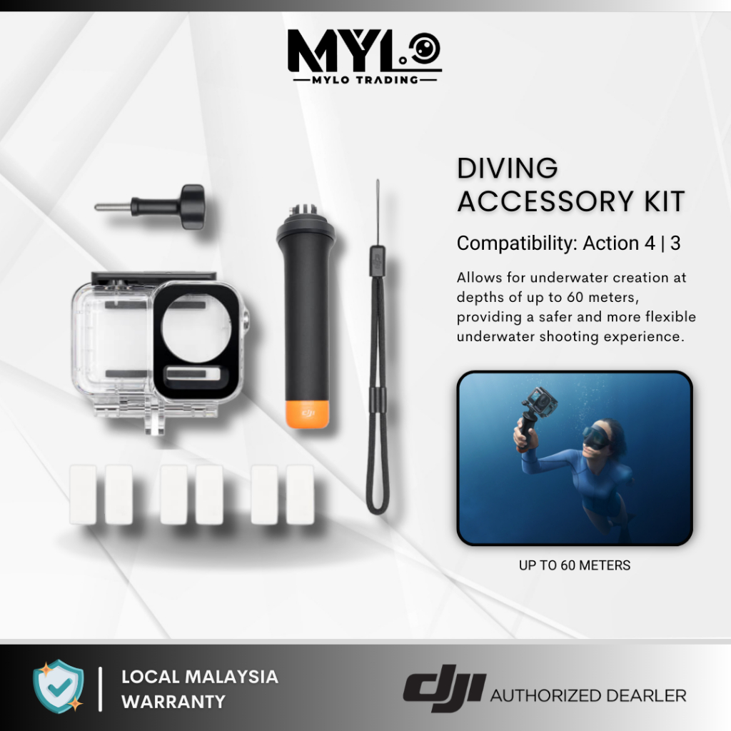 (READY STOCK) DJI Osmo Action 3 Osmo Action 4 Diving Accessory Kit