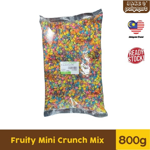 Fruity Mini Crunch Mix Colour 500g / 800g - Coco Jar / Biscuit | Shopee ...