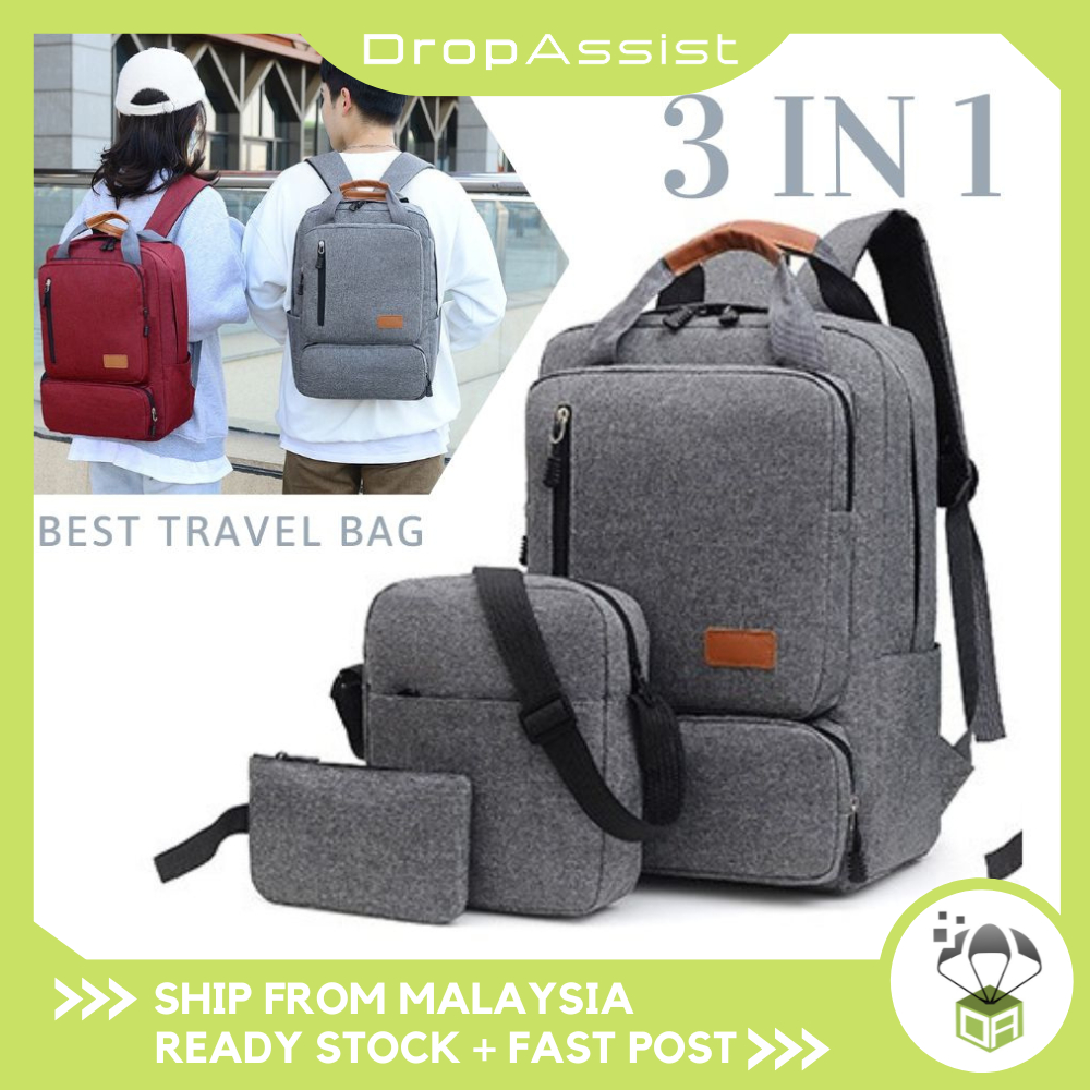 DROPASSIST 1951 Unisex 3 IN 1 Premium 15.6 Inch Office Laptop Backpack ...