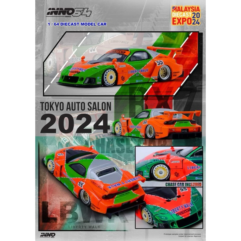 Inno Models Inno64 1/64 LBWK RX7 (FD3S) LB Super Silhouette - Malaysia ...