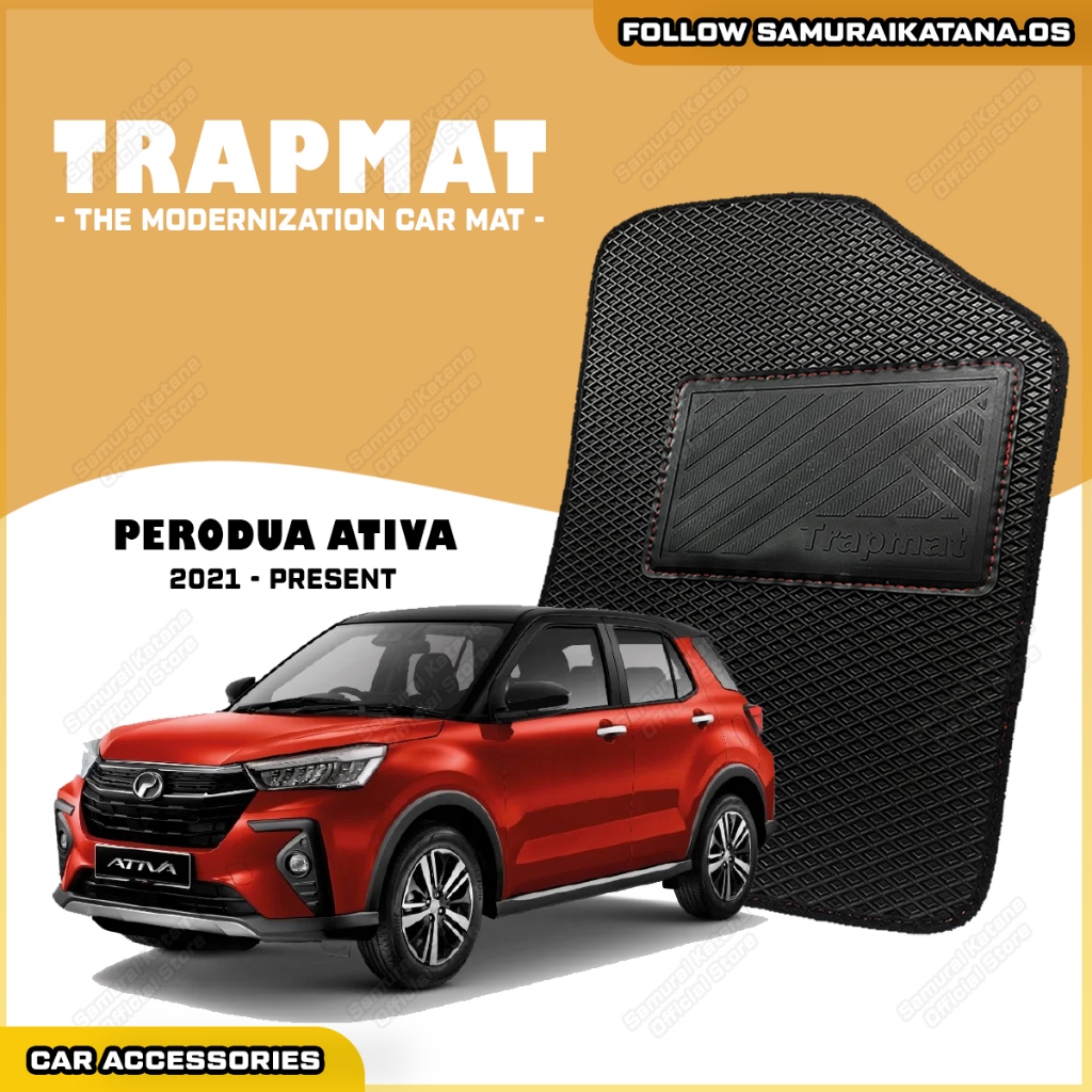 TRAPMAT Car Mat Perodua Ativa 2021-Present Waterproof Anti Slip ...