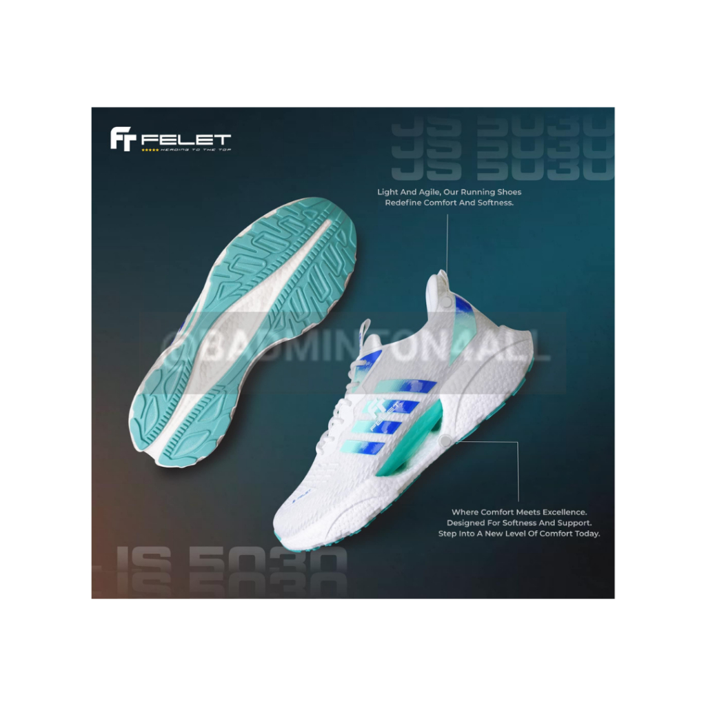 ❗NEW ARRIVAL❗FELET JS 5030 WHITE JOGGING SHOES 👟 NEW DESIGN
