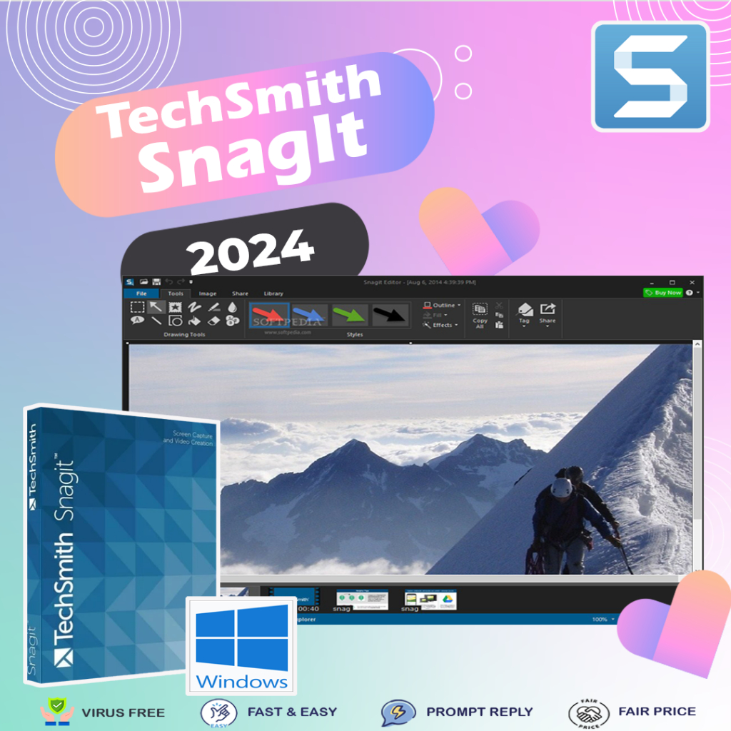 TechSmith SnagIt 2024 Latest Full Version Lifetime Use Capture