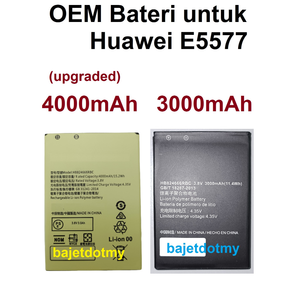 OEM bateri untuk Huawei Mifi E5577 E5577C E5785 Mobile router wifi ...