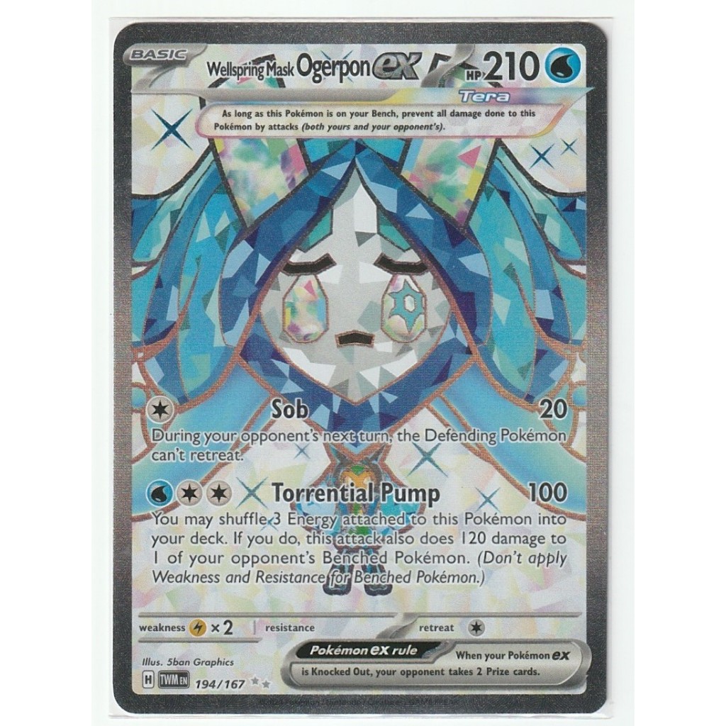Wellspring Mask Ogerpon ex (194/167) Full Art Secret Rare | SV6 ...