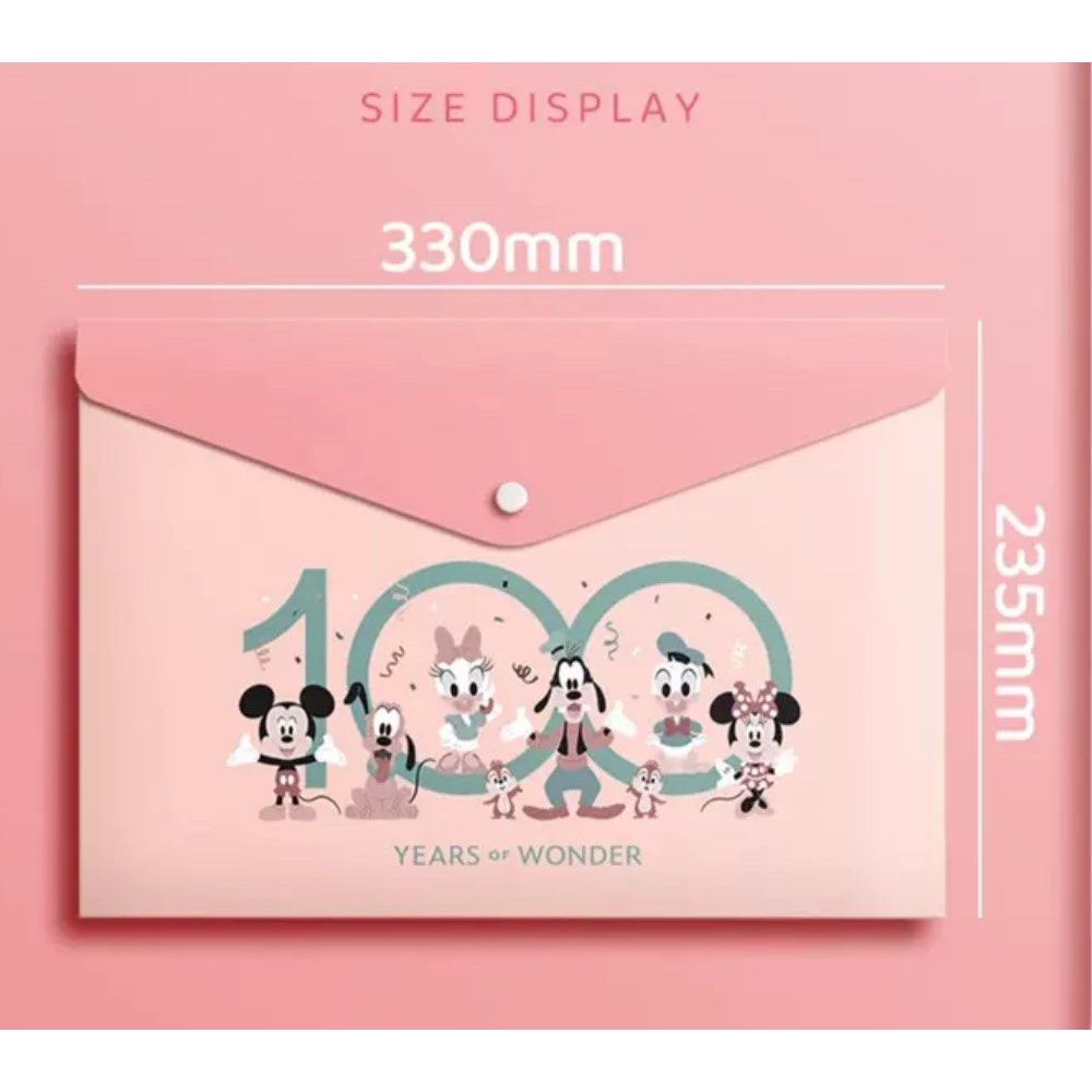 Disney Button File/ Button Document Bag/ Cartoon File/ File A4 /School ...