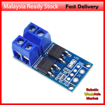 High Power 15A 400W MOS FET Trigger Switch Drive Module PWM Regulator Electronic Switch Control Panel DC 5V-36V