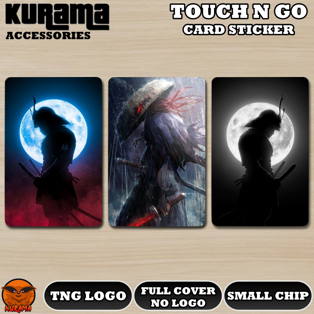 [ SAMURAI ] Touch n Go Card Sticker Cover / Credit Card Sticker Cover ...