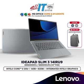 Lenovo IdeaPad Slim 3 14IRU9 14" FHD Laptop (Intel® Core™ 5 120U | 16GB | 512GB SSD | Integrated Intel® Graphics | H&S)