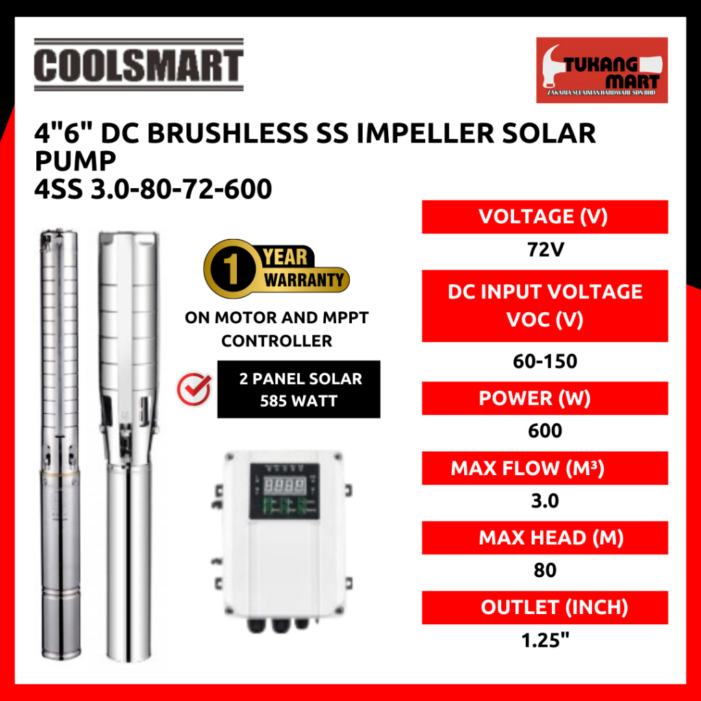 PAM AIR SOLAR 4SS3.0-80-72-600 4