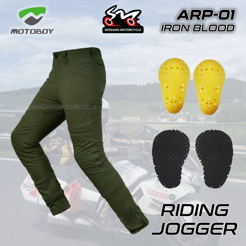 MOTOBOY ARP01 Riding Pants Joggers Protective Safety Seluar Motor Biker ...