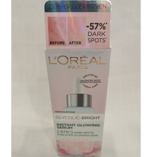 LOREAL PARIS Glycolic Bright Instant Glowing Serum 30ml | Shopee Malaysia