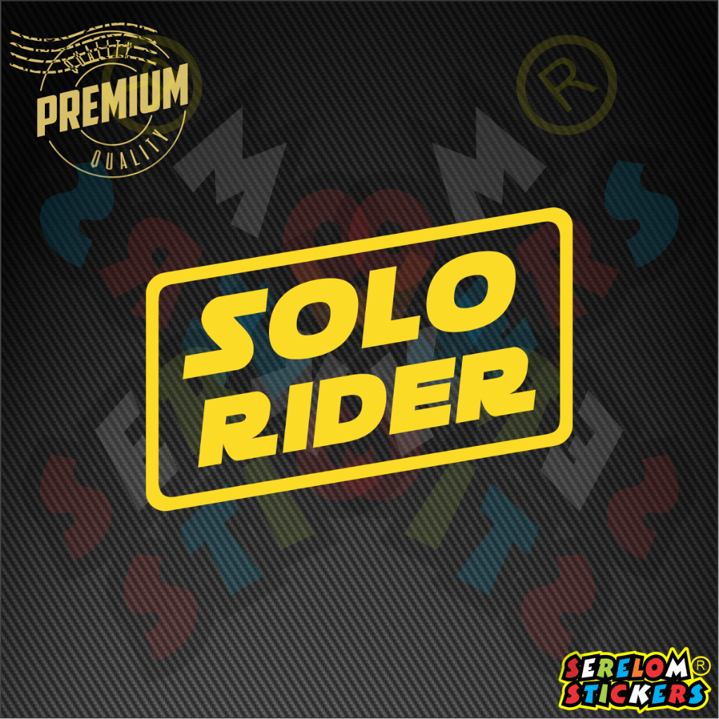 Sticker Print Kereta Motor Helmet Laptop Cut 3D Reflect Solo Single ...