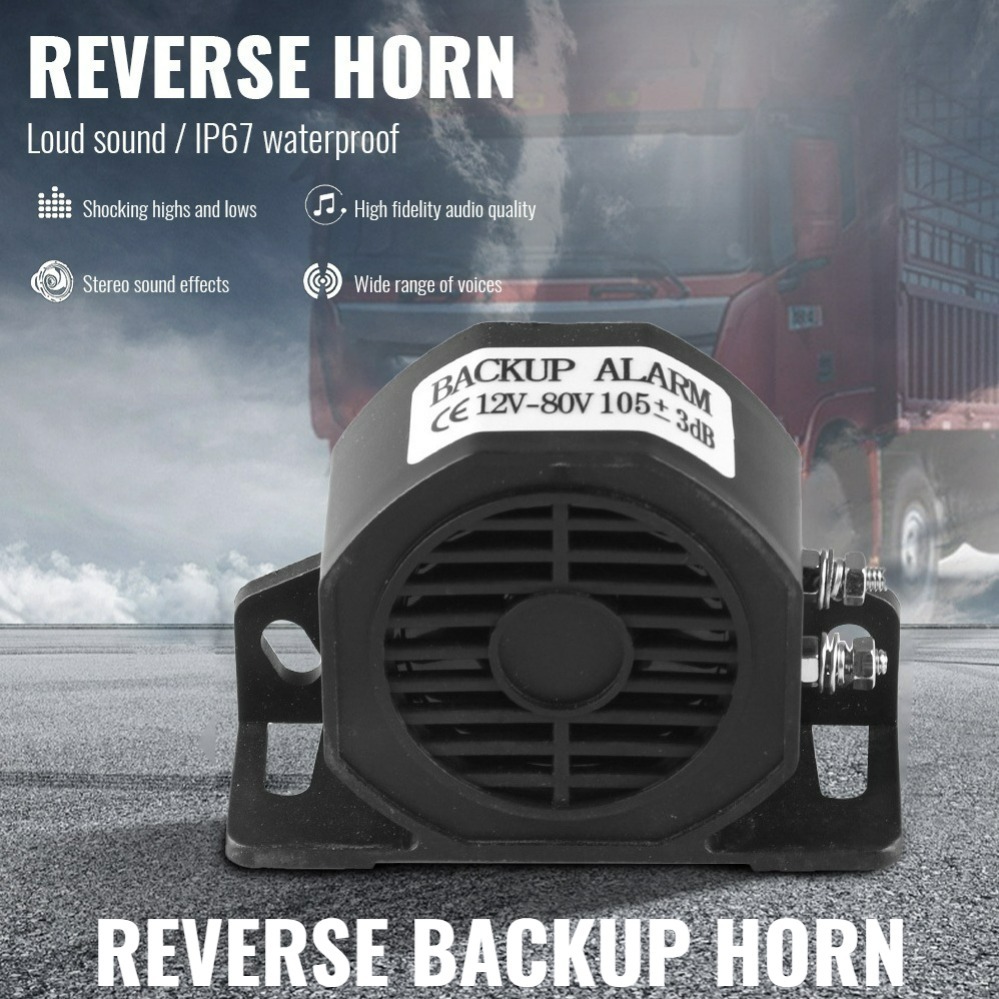 Waterproof Reverse Horn Safety Backup Alarm Warning Siren Buzzer Car ...
