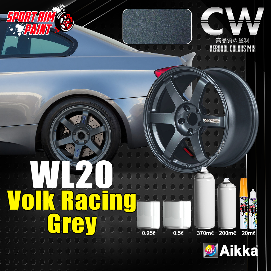 [ Sport Rim Volk Racing Grey ] 2K Paint WL20 AK64007 Aikka DIY Aerosol ...