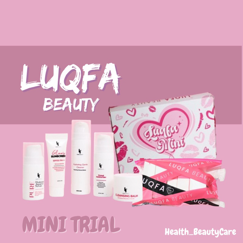 LUQFA BEAUTY TRIAL KIT ROUTINE SKINCARE 5 in 1 (CLEANSER, SERUM ...