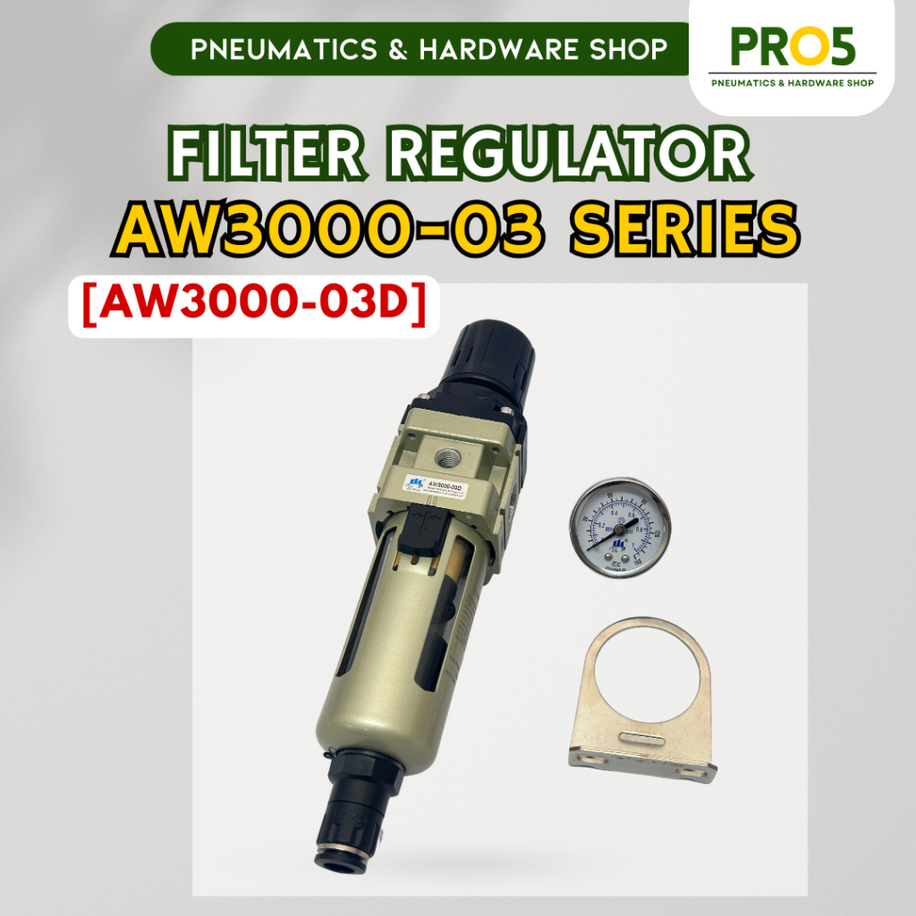 Industrial Pneumatic System Filter Regulator AW3000-03D Pneumatic Air ...