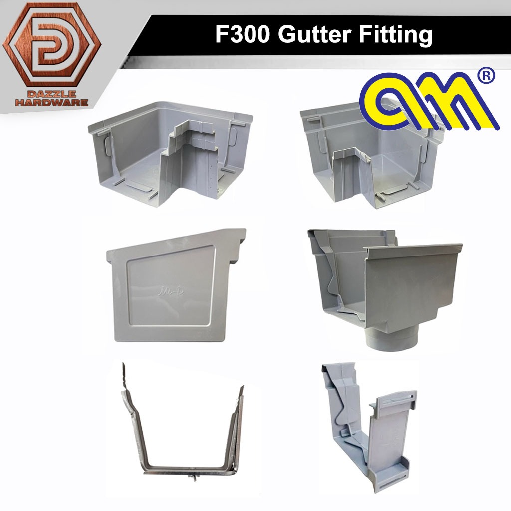 F300 pvc gutter fitting gutter mitre joint gutter spout head gutter ...