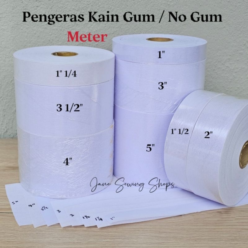 [ Meter ] Kain Gam / Pengeras Pinggang / Interlining / Pinggang Kain ...