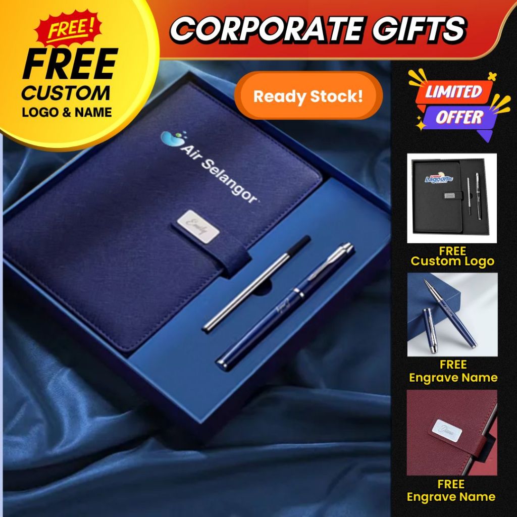 A5 customise Birthday Gift Customize Note book Pen Hadiah company gift ...