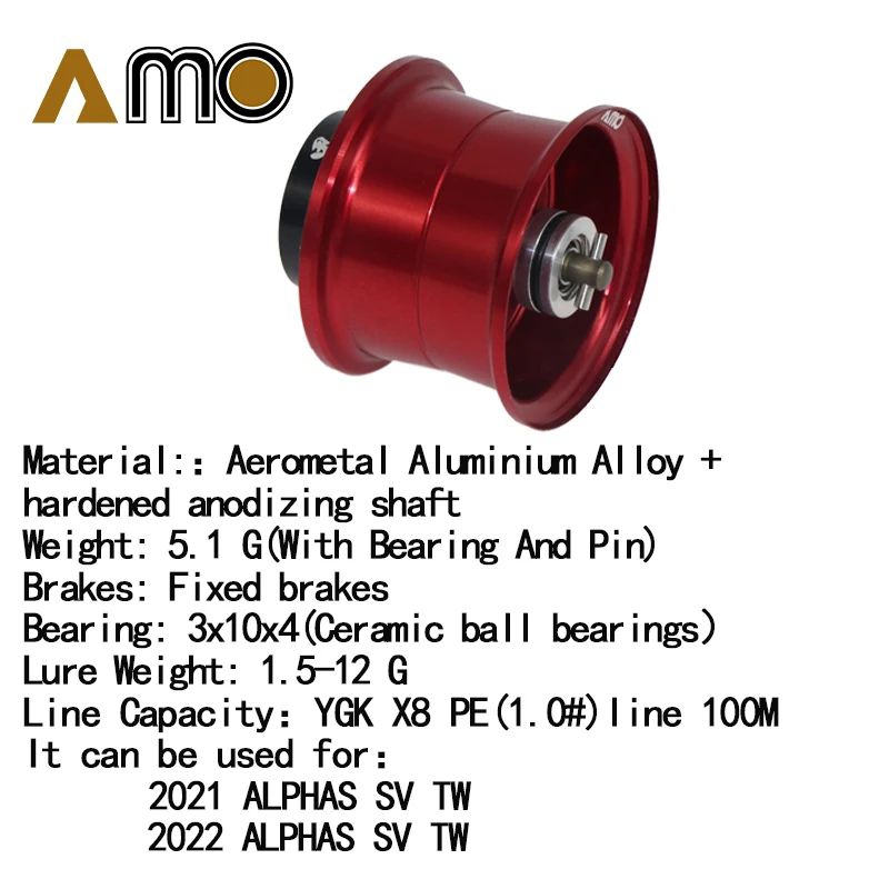 Bobine De Rechange Or Pour Moulinet DAIWA ALPHAS SV TW 21 22 - Pour Pêche Au Lancer