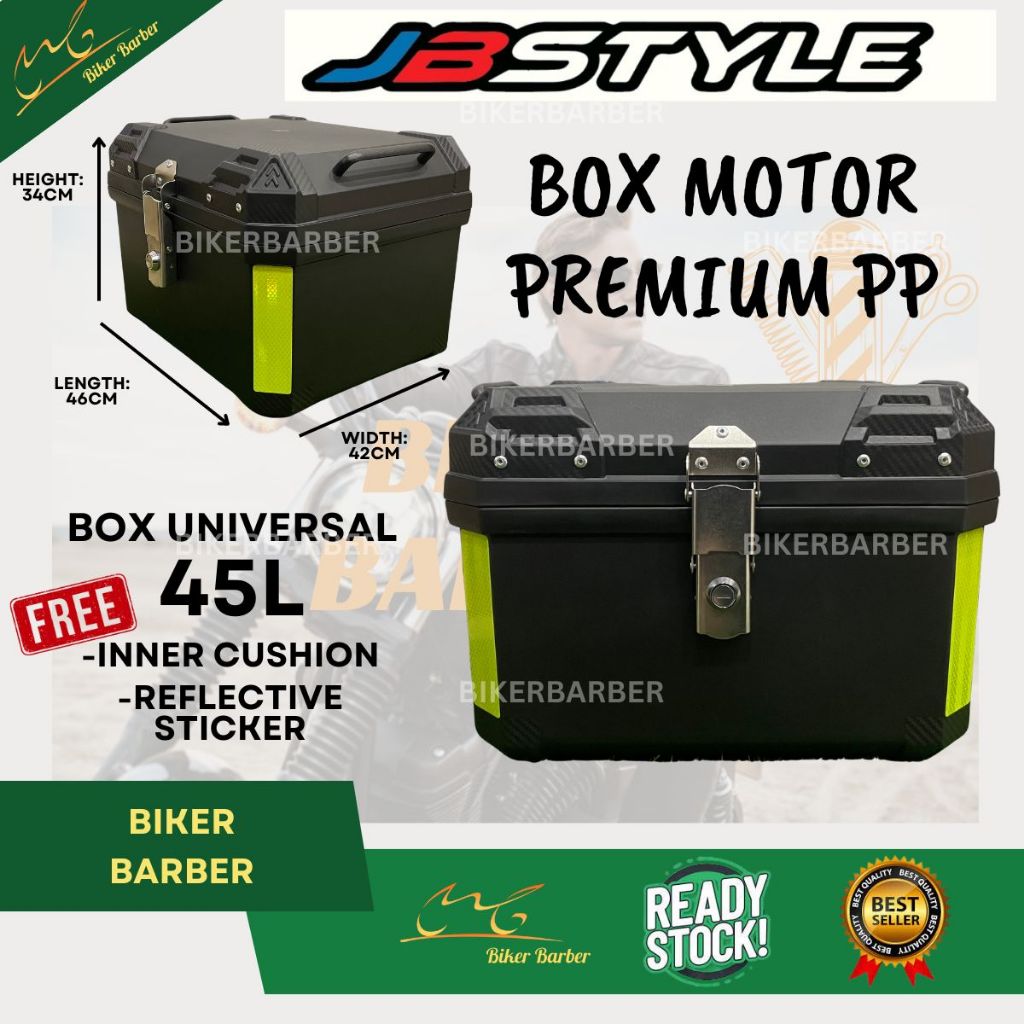 TOPBOX Premium PP Box Motor 45l Y15zr Ex5 Rs150r Y16zr Lc135 V1 V2 V3 ...