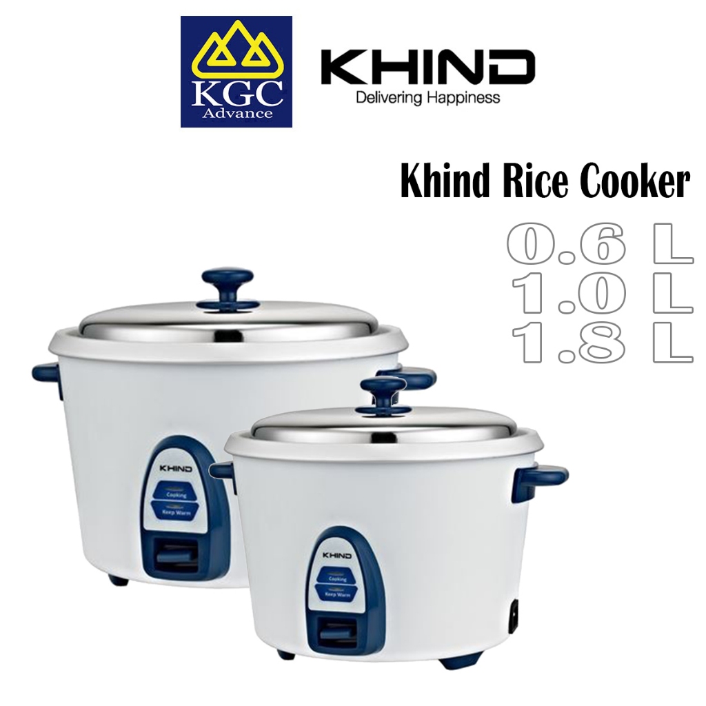 KHIND Electric Rice Cooker 0.6L/1.0L/1.8L (Random Colour) | Shopee Malaysia
